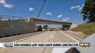 Kalamazoo business loop takes shape during construction
