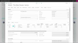 Tabs on the Sales Order Header - Microsoft Dynamics 365 Business Central