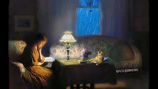 Let the window open, I want to hear the rain (Oldies from another room, wind chimes) 6 HOURS ASMR v2