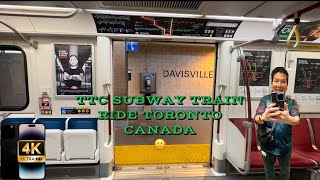 TTC Subway Train Ride Views of Doors Open \u0026 Closing Union Station Northbound to Finch Station. #ttc