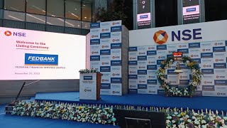 Listing Ceremony of Fedbank Financial Services Limited