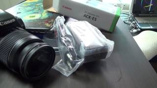 ACK-E5 캐논 450D DSLR 카메라 외부 전원 아답타 제품 구입 소개