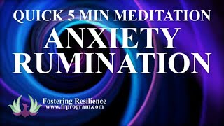 Quick 5 Minute Meditation to Reduce Anxiety and Overthinking | Voice Only