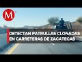 Inicia operativo de vigilancia en carreteras de Zacatecas; detectan patrullas clonadas