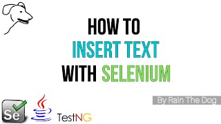 How to insert text | Selenium sendKeys() wrapper | Advanced Selenium tutorial