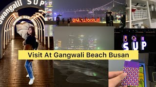 Gangwali Beach Busan #vlog #korea #busan #southkorea #gangwalibeach #beach