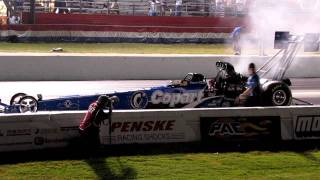 Brandon Bernstein Top Fuel Dragster qualifying at 2011 Summit Racing Equipment Southern Nationals