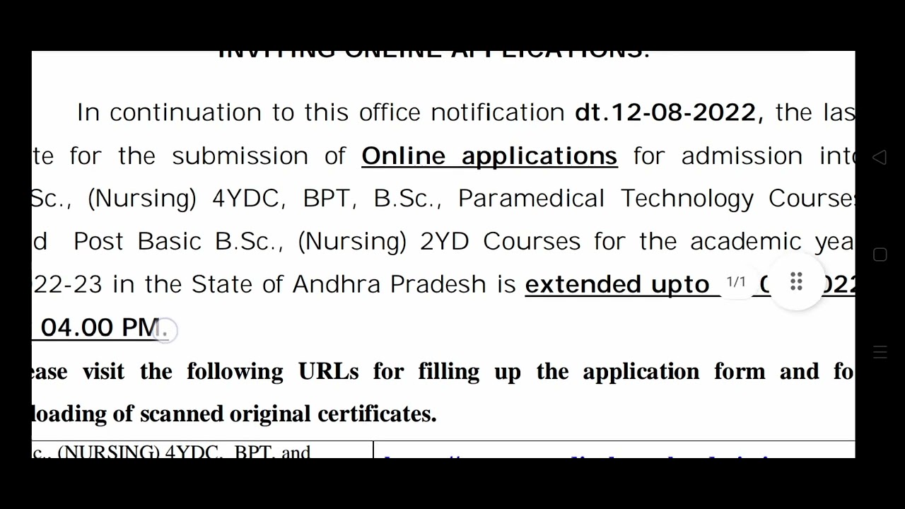 DR NTR UNIVERSITY Bsc Nursing,paramedical,BPT Merit List ఎప్పుడూ?web ...