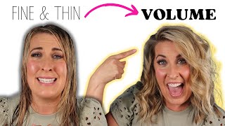 Get VOLUME With FINE HAIR | Thin Hair, Max Volume!