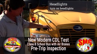 Modern CDL Test Class B w/Air School Bus Pre-Trip Inspection