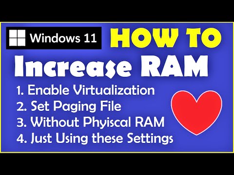 How to Increase RAM in Windows 11 [No Real RAM Installation Required] Speed Up Windows 11