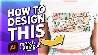 Wavy Groovy Text T-Shirt Design Tutorial | Adobe Illustrator