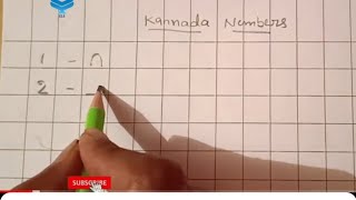 1-50 kannada numbers writing in Kannada | 1-20 kannada numbers writing