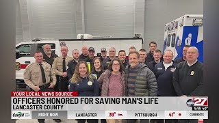 First responders honored for saving man's life
