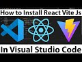How to Install React Vite Js in Visual Studio Code on Windows 10/11 Computer & Laptop