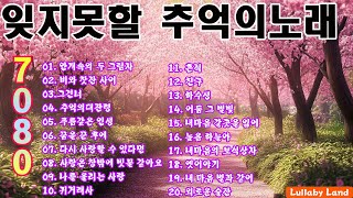 사랑과 추억이 담긴 최고의 한국 음악 모음  💖광고 없는 7080 좋은노래 40곡 모음 🎶 감성을 자극하는 아름다운 한국 음악 모음