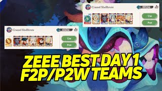 Zeee Best Day 1 F2P/P2W Dream Realm Guide - Crazed ShellBrute!!!【AFK Journey】