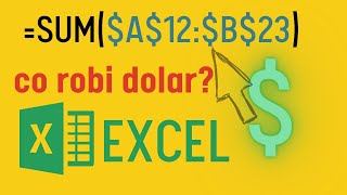 EXCEL Dolar $ 😎 jak zablokować komórki w Excelu