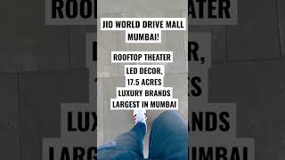 JIO WORLD PLAZA MALL #mumbai #jioworlddrive #india #ledlights #bandra #malls #jioworldplaza