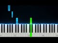 tehosekoitin hetken tie on kevyt helppo piano tutorial alkuperäinen sävellaji