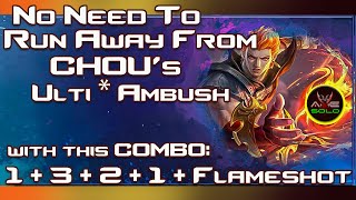 EASY COUNTER AGAINST CHOU'S ULTI AND AMBUSH | JUST FACE AND DESTROY HIM WITH THIS COMBO #shorts