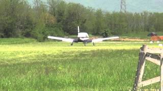 Piper PA-32 Cherokee Six Landing and Take off S.Mauro Fly