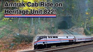 Amtrak Cab Ride Aboard Amtrak Heritage Unit 822 - Pre Accident Footage