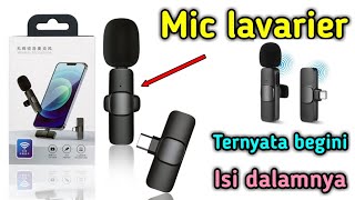 CARA MENGGUNAKAN MIC WIRELESS LAVALIER DAN BEGINI ISINYA #mic #micwireless #microphonewireless