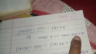 Finding errors by differentiation.