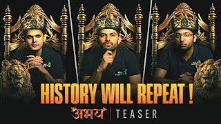 IT'S COMING !! - History Will Repeat 🔥 | Abhay 2025 Teaser | Check Description