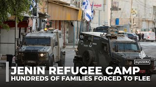 Jenin refugee camp under attack: Hundreds of families forced to flee