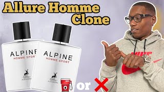 The Best Allure Homme Sport clone??| Alpine Homme Sport by Maison Alhambra ⛽️or❌ Fragrance Review