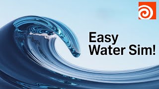 Easy Water Simulation in Houdini [PART1]🌿....