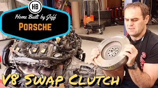 Conversion clutch and flywheel - Porsche 986 Boxster V8 engine swap track car bu