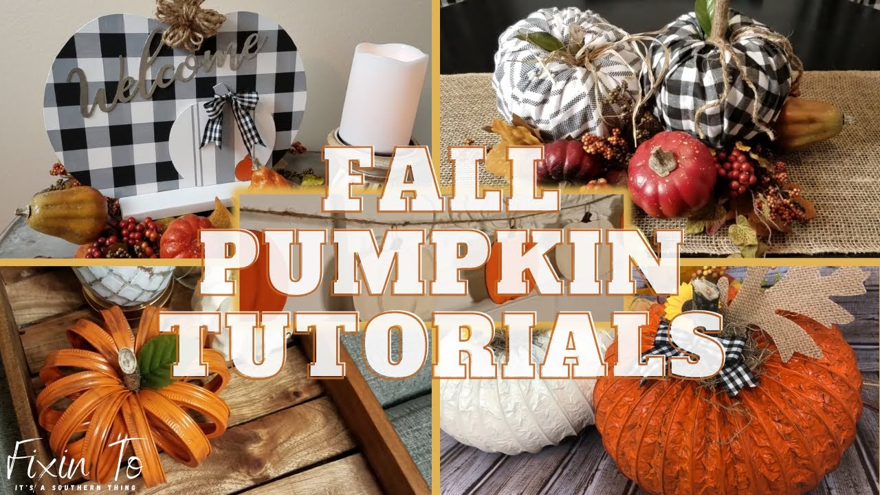 Top 5 Fall Pumpkin Diy Tutorials Youtube