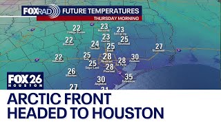 Arctic cold front moving through Southeast Texas bringing bitter cold | Forecasting with Friends