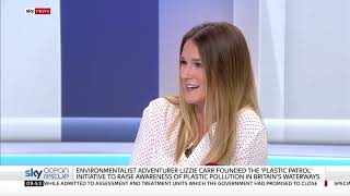 Activist Lizzie Carr talks to Sky News about Plastic Pollution