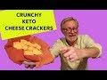 CHEESY KETO CRACKERS! CRUNCHY LCHF SNACK