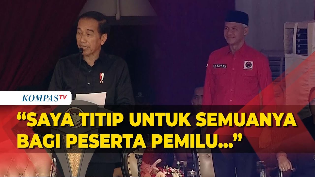 Pesan Jokowi Ke Kader PDI Perjuangan Jelang Pemilu 2024: Semangat ...