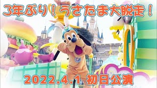 【TDL】2022.4.1 3年ぶりに帰ってきた！うさたま大脱走！