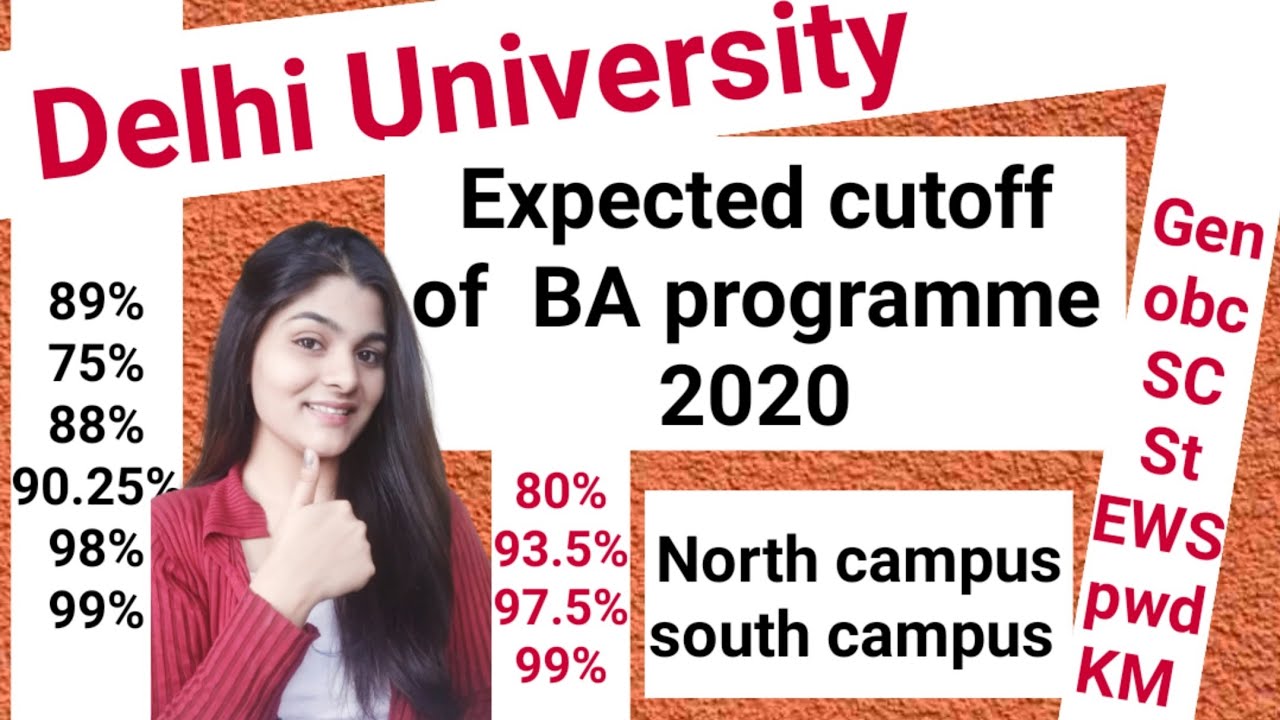 Expected Cutoff Of BA Programme 2020||Delhi University ||Admission ...