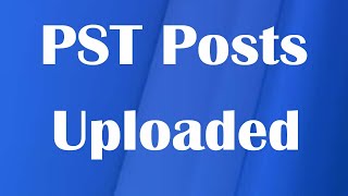 PST Posts Uploaded on ETEA Website : How to apply watch full detail in this video