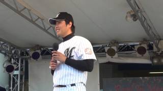 千葉ロッテ藤岡貴裕ヒーローインタビュー◆2014.5.10 外ステージ