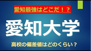 愛知大学の真の偏差値が判明！！