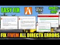 Fix FiveM has Stopped Responding (DirectX query), DXGI ERROR DEVICE REMOVED, FiveM d3d11.dll error