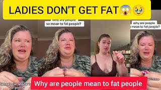 WOMAN BREAKS DOWN AFTER BEING BODY SHAMED BY MEN 😱(people are mean to fat people)