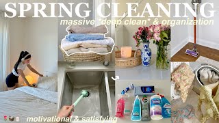 massive SPRING CLEANING + ORGANIZATION🧼🌷 *deep cleaning * 2024 | very satisfying