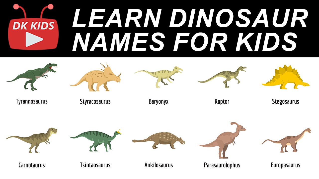 Learn Dinosaur Names For Kids | Animation For Kids | DK Kids - YouTube