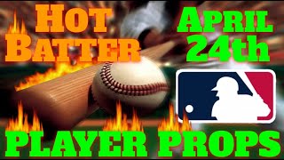 MLB ⚾ Player Props 🏟 [4/24/24] | MLB Bets & Predictions | #mlbpickstoday #mlbpicks #mlbbestbets