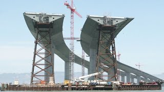 Incredible Construction Project of Korea's Third Longest Suspension Bridge | Heavy Equipment Machine